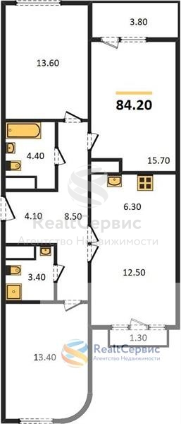 Продажа 3-комнатной квартиры, Ижевск,  д. 107